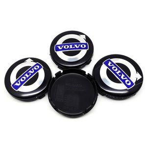Volvo Center Caps Black 64mm Brand New (Set of 4)